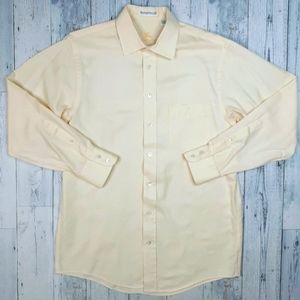 Burberry Men's Medium Vintage 15.5-33 Long Sleeve Button Up Shirt Made in USA